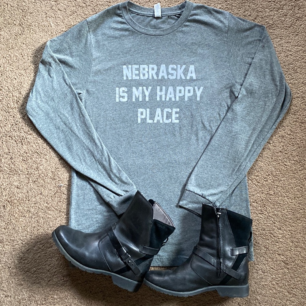 Nebraska Long Sleeve Tee Sz M ::NEW::